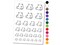 Adorable Sweet Umbrella Octopus Temporary Tattoo Water Resistant Fake Body Art Set Collection